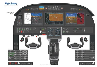 #ad Cessna Citation M2 525 Cockpit Poster 24in x 36in $45.00