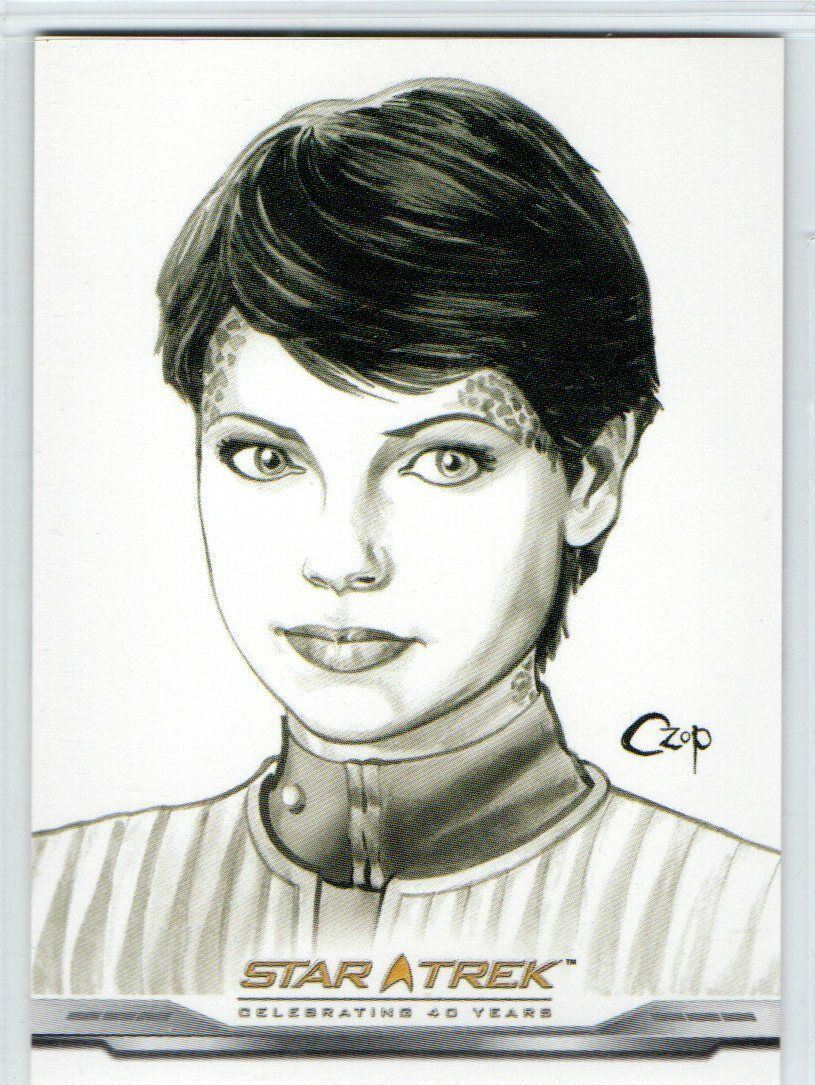 2006 Star Trek 40th Anniversary Artifex FP21 Nicole de Boer as Lt. Ezri Dax — front
