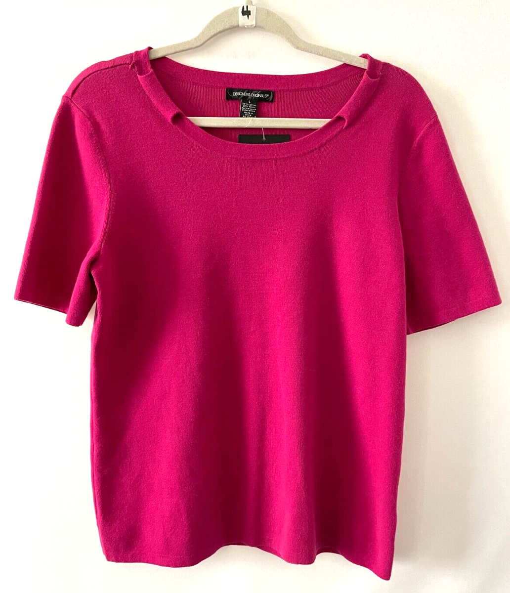 売れ筋商品|||イザックミズラヒ カットソー トップス レディース Women's Mock Neck Short Sleeve Sweater Top Pink Mock Neck Short Sleeve Sweater Top | Isaac Mizrahi