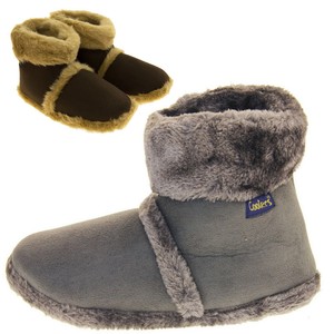 mens fleece lined slipper boots