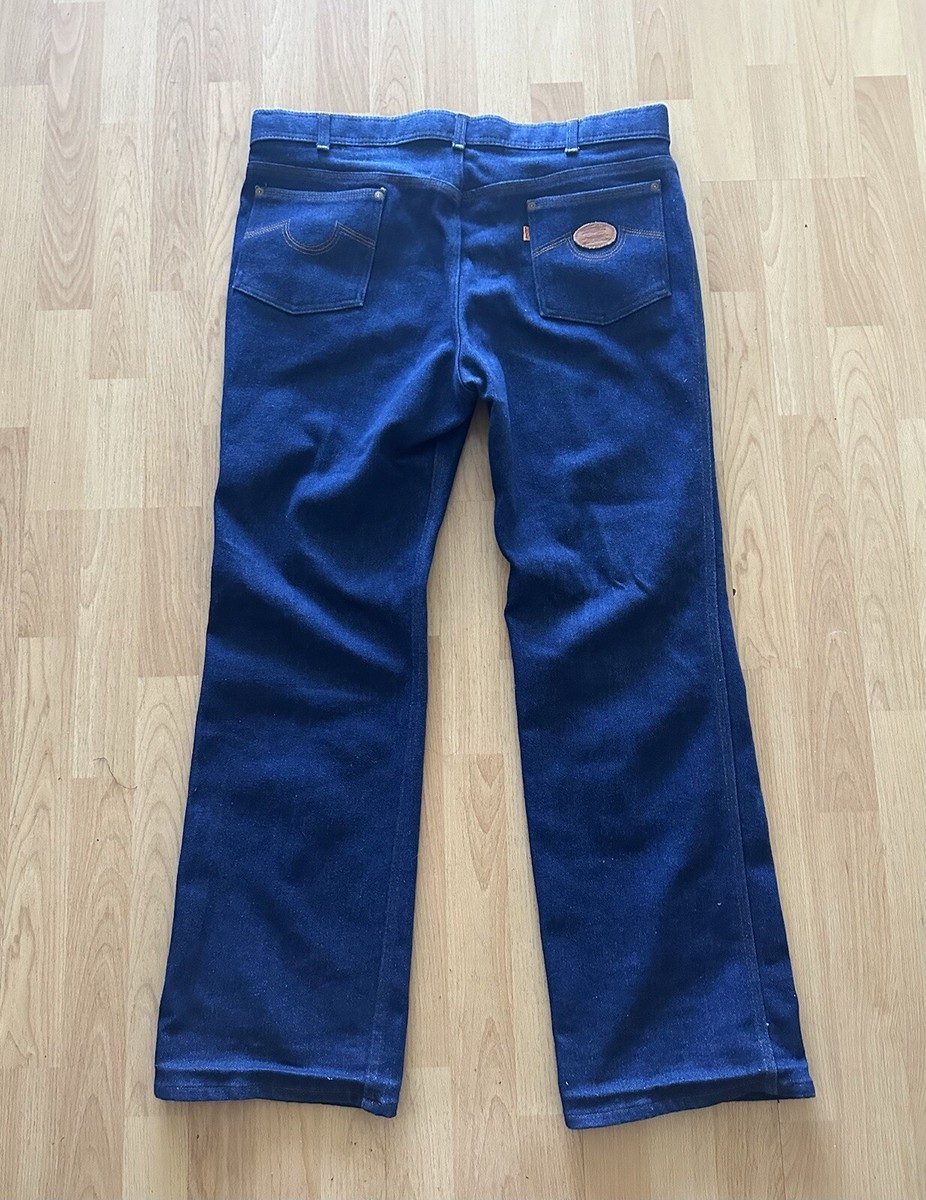 Vintage Levi's Orange Tab 80's Flare 40x31 Blue Denim Blue Jeans