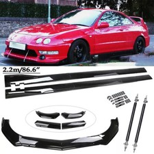 For Acura Integra Gs-r Front Bumper Lip Splitter Spoiler Strut Rods Side Skirts