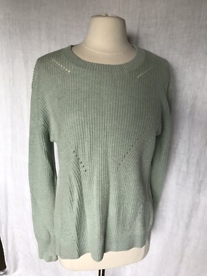 EUC Lululemon Seva Merino Wool Sweater High Low Mint Green Women s Sz 12