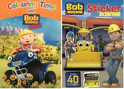NEU x 2 BOB DER BAUMEISTER - MALZEIT & STICKERSZENEN (mit 40 Stickern)