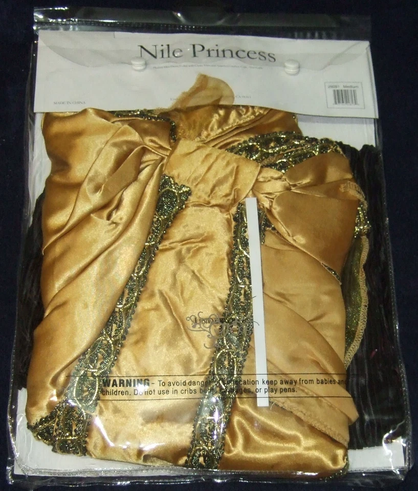 Minivestido Cleopatra negro con dorado para mujer, cuello, capa de gasa, puños para brazos - MED Foto 3 de 4