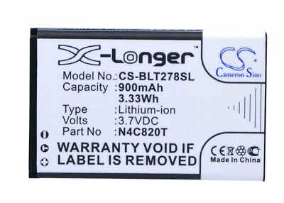 900mAh Battery For BLU Aria,Jenny,Samba TV,Q170,Tank II,Z090X,Zoey Z3;N4C600T