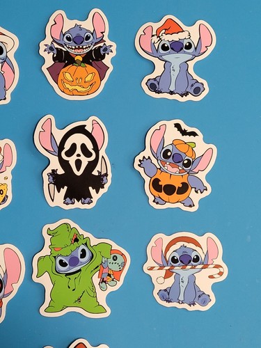STICKERS x 10 Lilo and Stitch Character Holiday Stickers Disney Decals ToonH - Picture 9 of 24