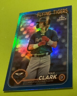 Max Clark 2024 Topps Pro Debut Blue Refractor /150 Tigers