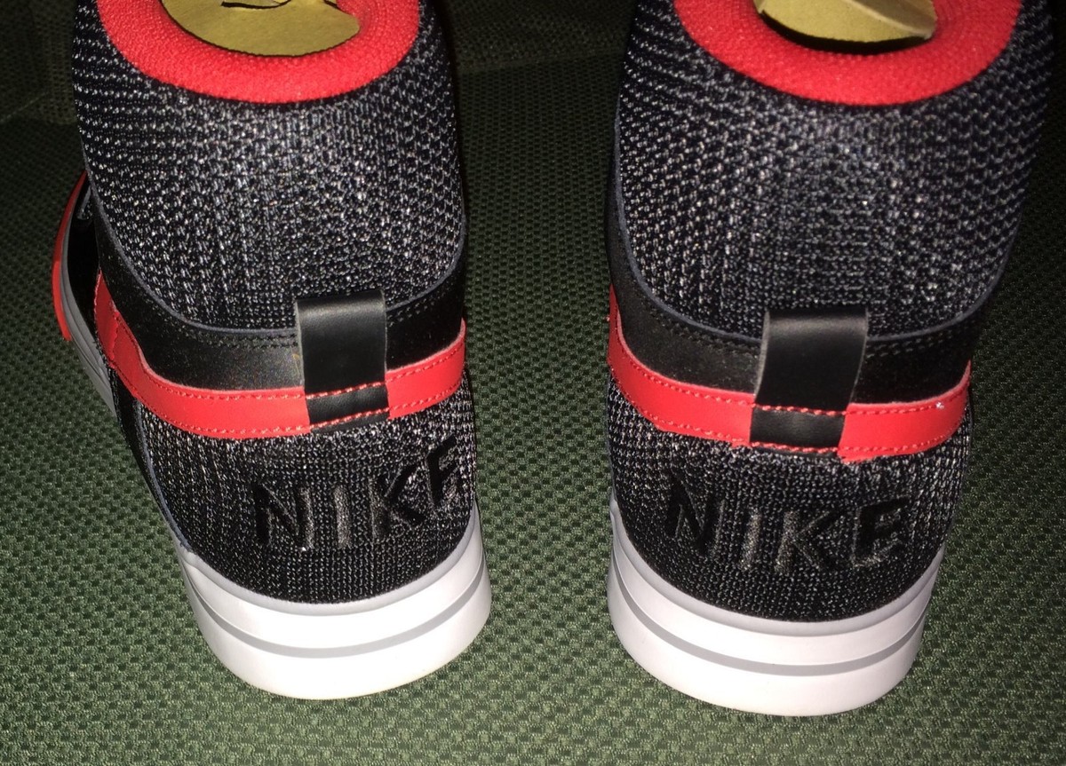 Nike Delta Force High AC Black Red Basketball Skateboarding sneakers Sz 11.5 Nike Delta Force Vulc SB Bred for Sale | Authenticity  main image 4