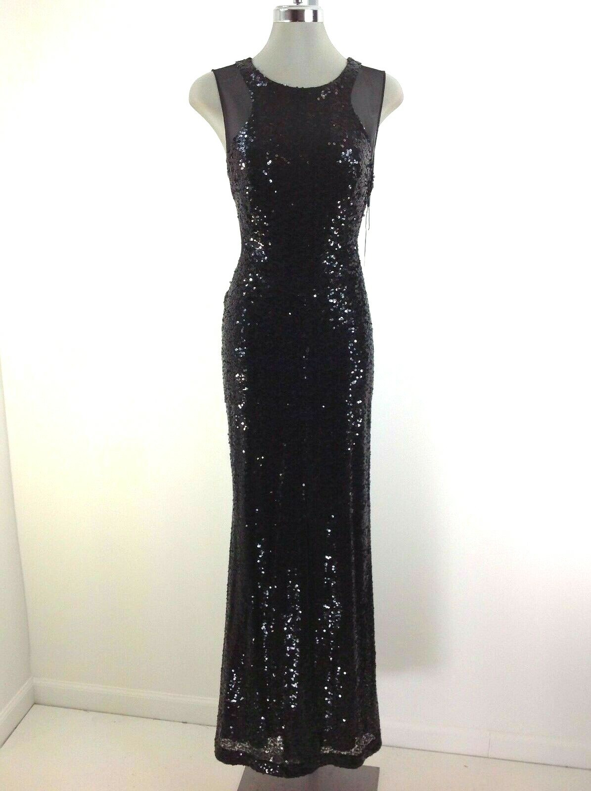 calvin klein black formal dress