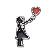 NEW Banksy Pin Banksy Balloon Girl Enamel Pin Graffiti Pop Art Fashion Lapel