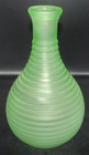 VINTAGE Frigidaire Green Uranium UV GLOW Decanter Glass Vase MCM 9" Tall 5" Wide — photo 2