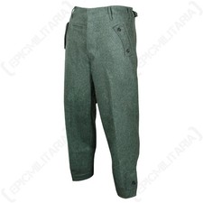 esercito tedesco elite Panzer Pantaloni CAMPO Grigio WW2 RIPRODUZIONE DIVISA -