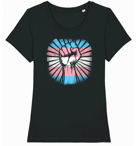 Camiseta de puño transgénero para hombre y mujer trans gay LGBT festival del orgullo LGBTQ+ regalo - Imagen 5 de 6