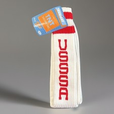 VTG Tube Socks 80's 24" USA Acrylic Orlon Knee USSSA Striped Sports 9-15 men's