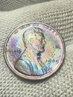 1909 VDB Philadelphia Mint Copper Lincoln Lustr AU +Wheat Cent High Grade Toned