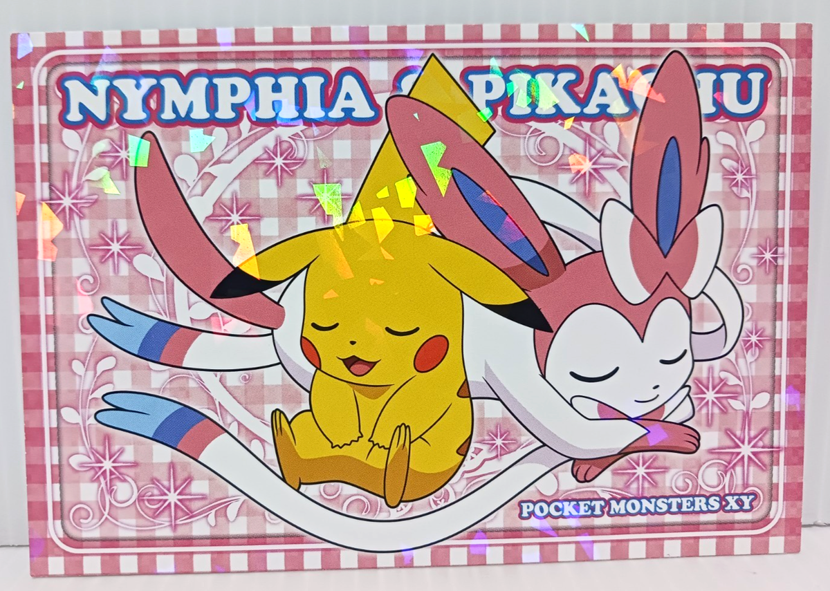 Sylveon Nymphia Pikachu Pokemon The Movie XY Bromides Card Nintendo Japan