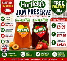 Hartley’s Jam Preserve 300g Apricot -Strawberry Mixed Jars S1.25