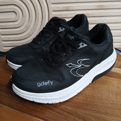 GDEFY By Gravity Defyer 'Orion' Women s 9 Walking Shoes Black Leather Comfort