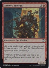 MTG Foil Armory Veteran C Adventures in the Forgotten Realms 130 NM