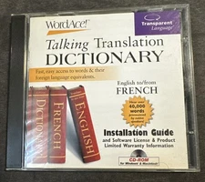 Word Ace English - French Talking Translation Dictionary CD 