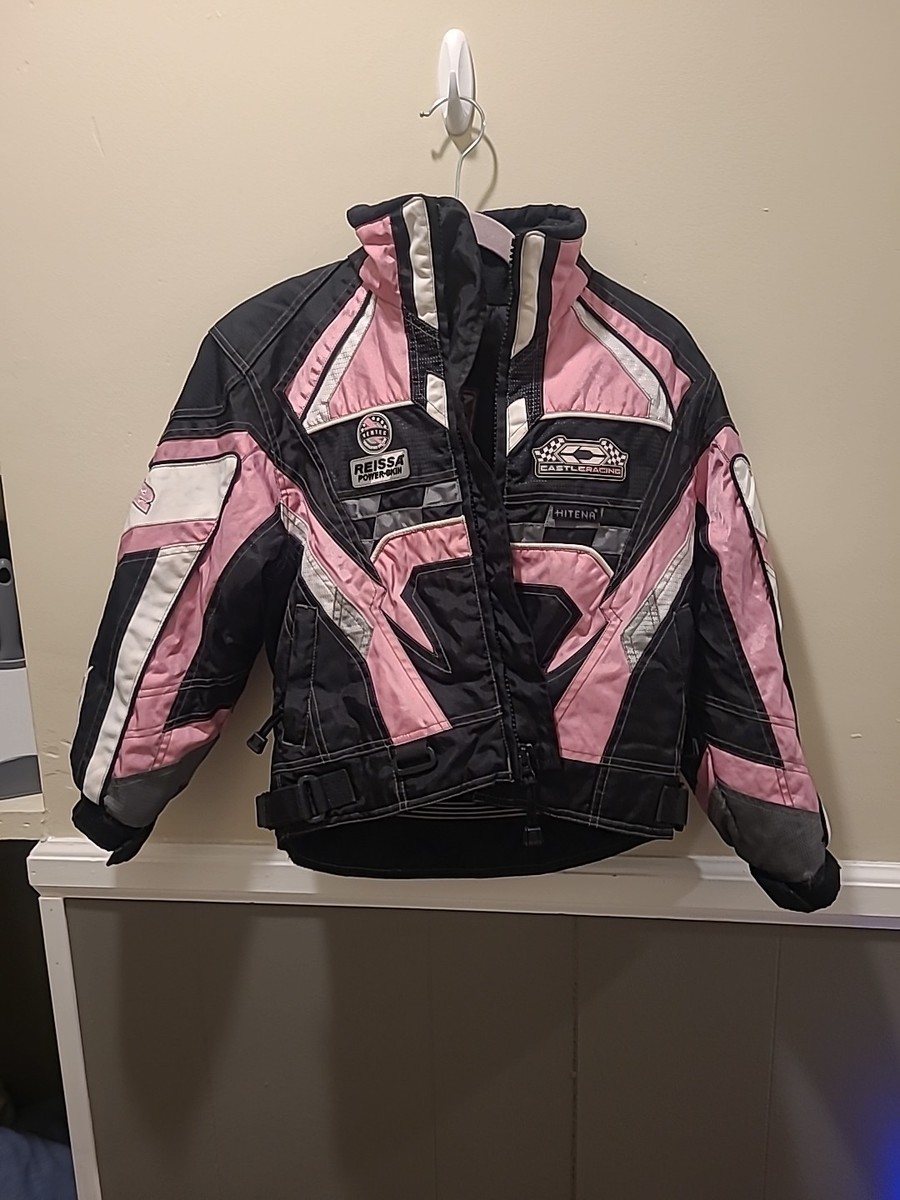 Castle X Youth XS Ventec Blk/pink Racing Jacket Snowmobile Hitena