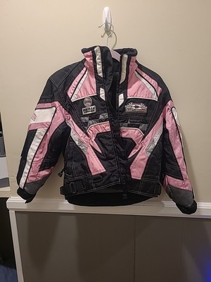 Castle X Youth XS Ventec Blk/pink Racing Jacket Snowmobile Hitena