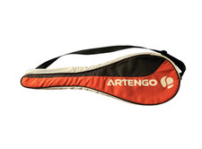 Artengo Squash Racquet Bag Carry Case Only with Shoulder Strap Orange Black