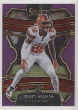 2019 Panini Select Concourse Purple Prizm 73/75 Greedy Williams #24 sl1