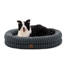 ChiXnuggle Orthopedic Dog Bed, Washable Cover, Faux Fur Bolster Pet Couch