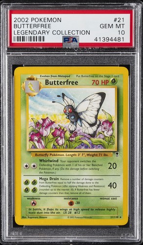 Butterfree graded PSA 10 for sale on eBay