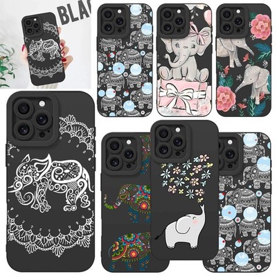 Phone Cover Elephant Design Case For iPhone Air 16 17e & Samsung Galaxy S25 S26+