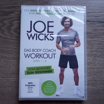 Joe Wicks - Das Body Coach Workout, Level 1-4 - BBC - DVD NEU OVP