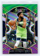 2020-21 Panini Select #36 Karl-Anthony Towns Green White Purple