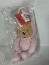 Disney Winnie The Pooh Easter Bunny 1999 Vintage 8" Beanie PINK NEW