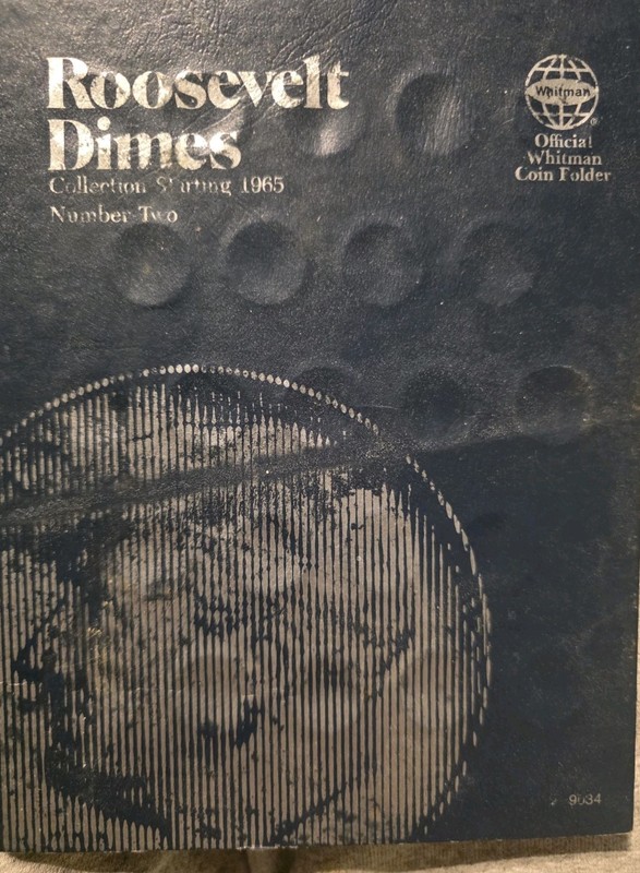 1965 Rosevelt Dime  10C SMS (Special Strike)  Empty Folder