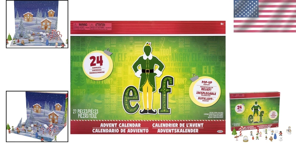 Elf Holiday Calendar with 24 Collectible Surprises - Image 2 of 4