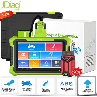 JDiag M400 Motorcycle Diagnostic Scanner ABS Battery Tester EFT For Yamaha Honda