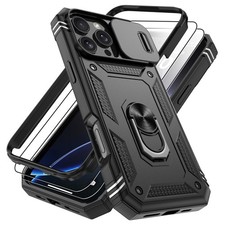 3 in 1 for iPhone 16 Pro Max Case with Front Frame 2 Separate Screen Protector