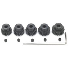 5-Piece 48P 3.175mm Pinion Gear Set with Screws