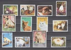 CATS - 12  DIFFERENT STAMPS / FREE SHIPPING - CAN./USA