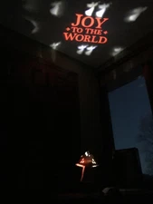 2021 ENCHANTED FOREST PROJECTION JOY TO THE WORLD ANGEL TREE TOPPER