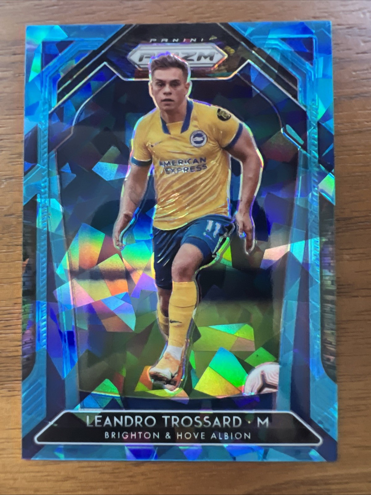 2020-21 Panini Prizm Premier League - Leandro Trossard #176 Blue Ice Prizm /75