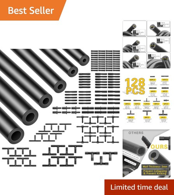 #ad Comprehensive 128 Piece Silicone Vacuum Hose Kit 6.6 FT amp; High Pressure Rated $41.79