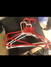 Retro Coat Hangers Plastic Clothes Hangers Set of 4 Rare Vintage 1970's