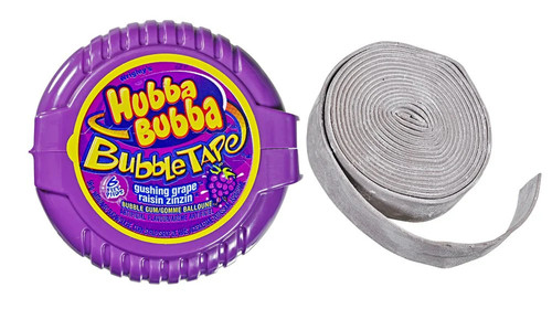 Cinta de burbujas Hubba Bubba, uva que brota, 6 pies de goma, 12 unidades - Imagen 3 de 5