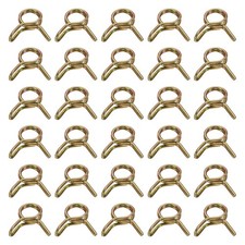 30Pcs 5mm ID Double Wire Spring Hose Clamp Spring Clips Clamps