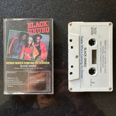 Black Uhuru Guess Who's Coming To Dinner Cassette Tape 1987 Heartbeat Tested