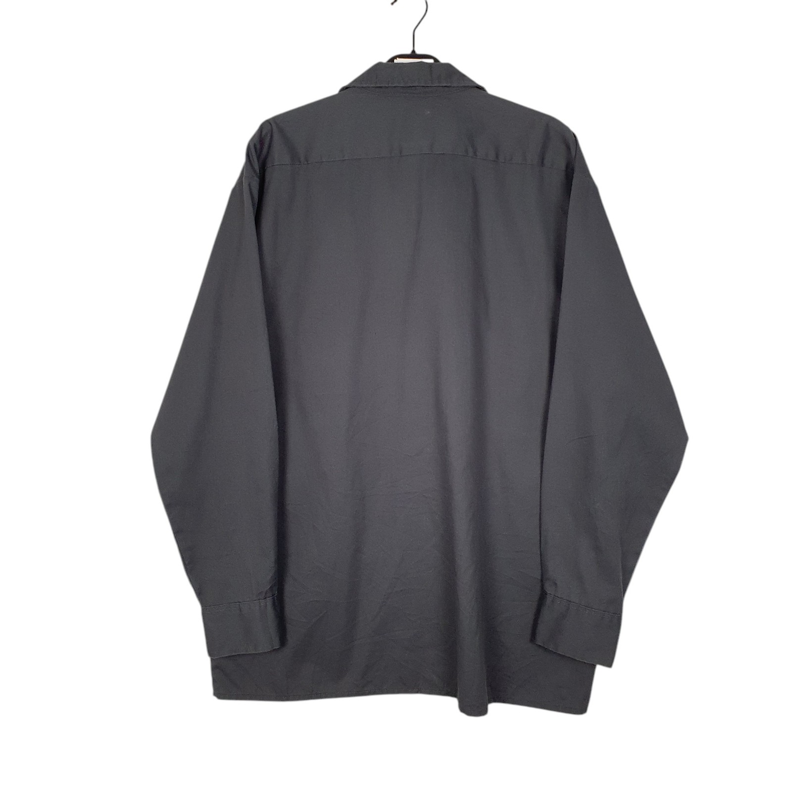DICKIES Grey Shirt Long Sleeve Casual Cotton Blend Mens L image 3