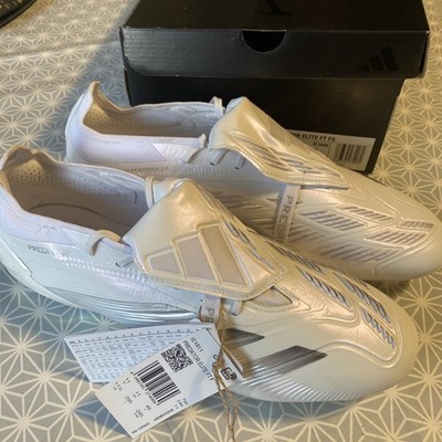 NEU Adidas Predator Elite Stiefel FT FG - UK Größe 11 - PEARL WHITE - BOXED